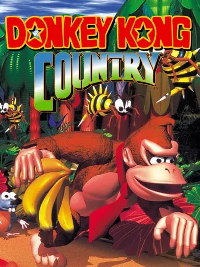 Capa de Donkey Kong Country para Super Nintendo