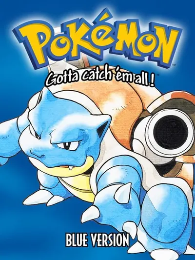 Capa de Pokémon Blue Version para Game Boy