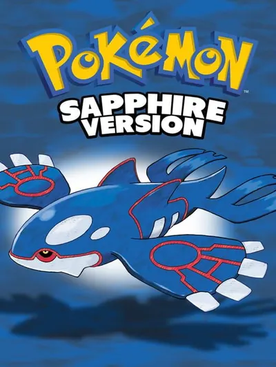 Capa de Pokémon Sapphire Version para Game Boy Advance