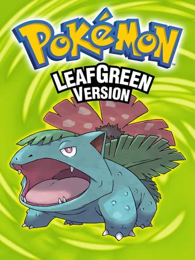 Capa de Pokémon LeafGreen Version para Game Boy Advance