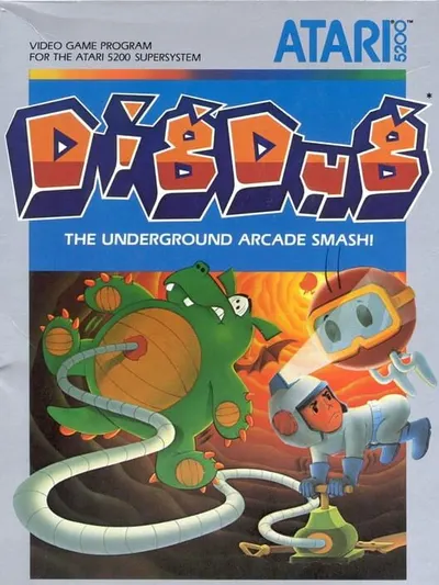 Capa de Dig Dug para Atari 5200