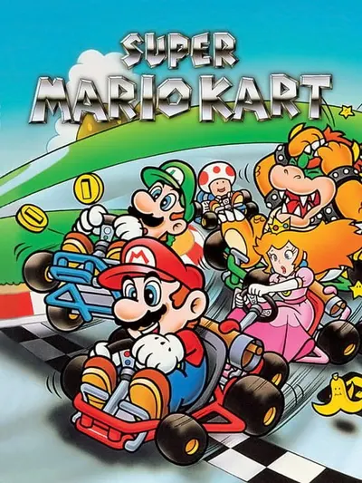 Capa de Super Mario Kart para Super Nintendo