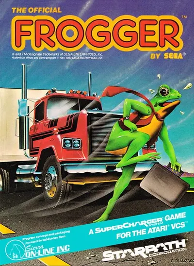 Capa de Frogger para Atari 2600