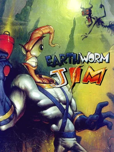 Capa de Earthworm Jim para Mega Drive