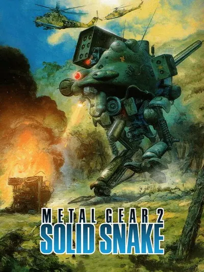 Capa de Metal Gear 2: Solid Snake para MSX
