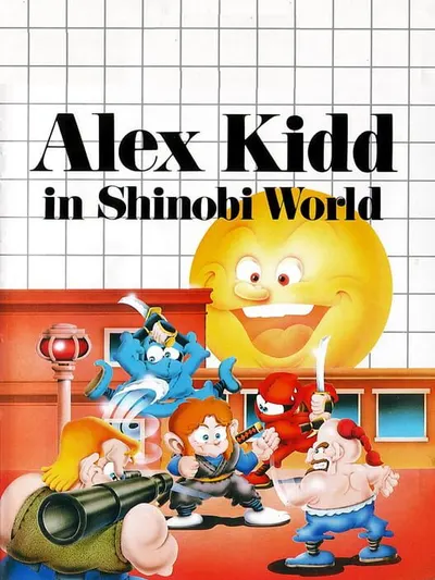 Capa de Alex Kidd in Shinobi World para Master System