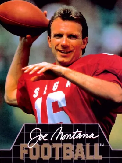 Capa de Joe Montana Football para Mega Drive