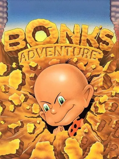 Capa de Bonk's Adventure para TurboGrafx-16