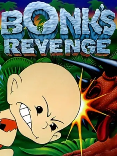 Capa de Bonk's Revenge para TurboGrafx-16