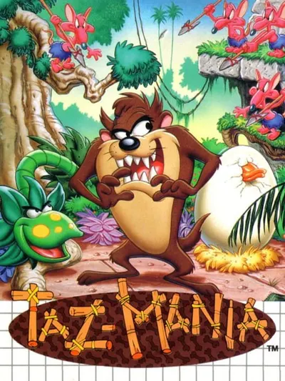 Capa de Taz-Mania para Mega Drive