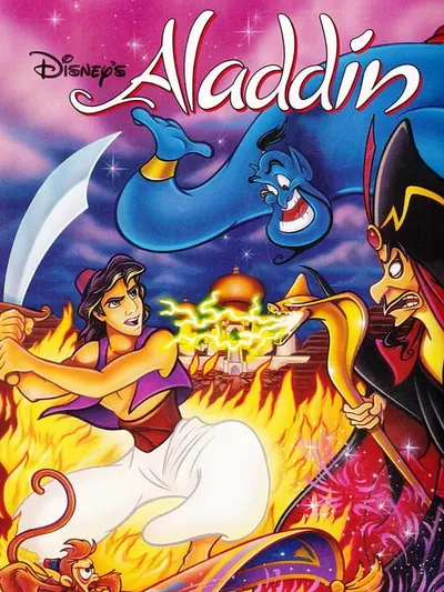 Capa de Disney's Aladdin para Mega Drive
